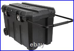 Tool Box 50 Gallon Mobile Black Rolling Portable Chest Storage Extra Large New