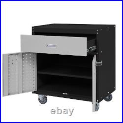 Tool Box Chest Cabinet On Wheels Metal Rolling Storage withDrawer