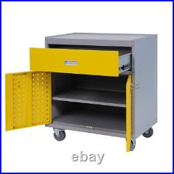 Tool Box Chest Cabinet Wheels Metal Rolling Auto Repair Storage Yellow withDrawer Tool Box Chest Cabinet Wheels Metal Rolling Auto Repair Storage Yellow withDrawer