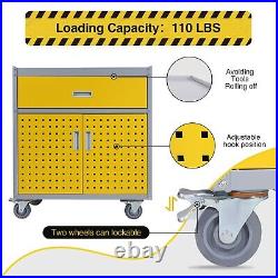 Tool Box Chest Cabinet Wheels Metal Rolling Auto Repair Storage Yellow withDrawer Tool Box Chest Cabinet Wheels Metal Rolling Auto Repair Storage Yellow withDrawer
