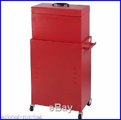 Tool Box Chest Lockable Storage Trolley Cabinet Garage Mechanic 5 Drawer RED
