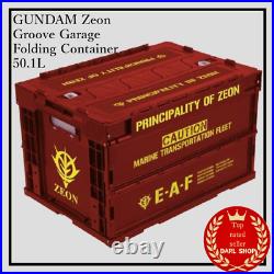 Tool Box GUNDAM Zeon Groove Garage Folding Container Strage Case 50.1L With lid