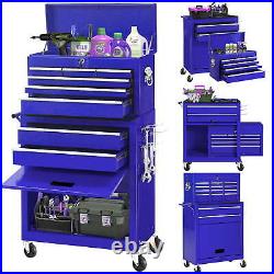 Tool Chest, 2 in 1 Steel Rolling Tool Box & Cabinet On Wheels for Garage