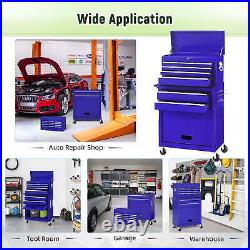 Tool Chest, 2 in 1 Steel Rolling Tool Box & Cabinet On Wheels for Garage