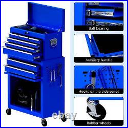 Tool Chest, 2 in 1 Steel Rolling Tool Box & Cabinet On Wheels for Garage