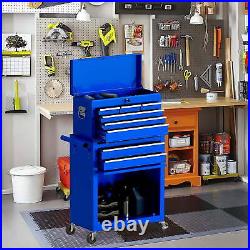 Tool Chest, 2 in 1 Steel Rolling Tool Box & Cabinet On Wheels for Garage