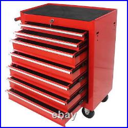 Tool Chest, 24.5 in 7-Drawer Steel Rolling Tool Box on Wheels for Workshop Garage