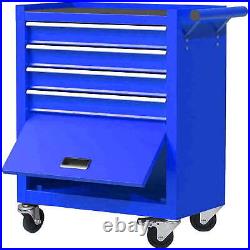 Tool Chest, 24.5 in Steel Rolling Tool Box & Cabinet On Wheels for Garage