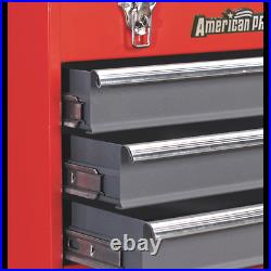 Tool Chest 3 Drawer Red Grey TOOLBOX TOOL KIT Ball Bearing Slides SWS21