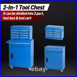 Tool Chest 5-Drawer Rolling Tool Box Storage Cabinet Lockable Wheels for Garage