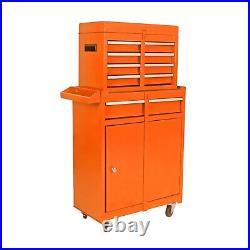 Tool Chest, 5-Drawer Rolling Tool Storage Cabinet with Detachable Top, Tool Box