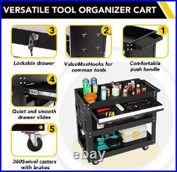 Tool Chest with Wheels Rolling 3-Tier Tool Box 330 LBS Heavy Duty Utility HOT
