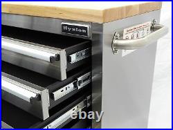 Tool Chest with Work Stations 72 Wide 15 Drawer Stainless Steel More Durable