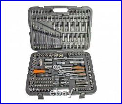 ToolTronix 215 pcs Ratchet Spanner Socket Set 1/2 1/4 3/8 DR Hand Tool Toolbox