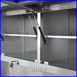 Tools Gray Rolling Tool Cabinet Combo 72 W x 18 D x 71.5 H Tools Gray Rolling Tool Cabinet Combo 72 W x 18 D x 71.5 H