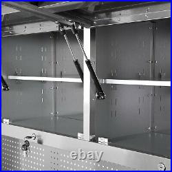 Tools Gray Rolling Tool Cabinet Combo 72 W x 18 D x 71.5 H