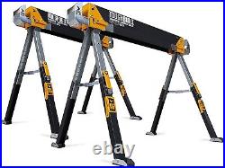 ToughBuilt Folding Sawhorse Sturdy, Durable, Lightweight, Heavy-Duty