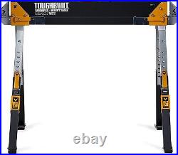 ToughBuilt Folding Sawhorse Sturdy, Durable, Lightweight, Heavy-Duty