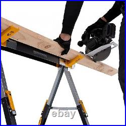 ToughBuilt Folding Sawhorse Sturdy, Durable, Lightweight, Heavy-Duty