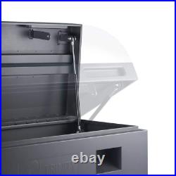 Trinity 36 Inch Job Site Box Tool Storage Rust Resistant Powder Coated Gray