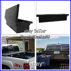 Truck Bed Tool Box Storage Low Profile Full Size Slimline Car Carriage Black New