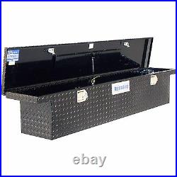 Truck Bed Tool Box Storage Low Profile Full Size Slimline Car Carriage Black New