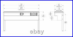 Truck Storage Tool Box 48 Side Mount Bed Aluminum Auto Lift Case Bin Toolsbox