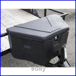 Truck Tool Box Matte Black Plastic Trailer Tongue 18 In. X 19 In. X 36 In. NEW