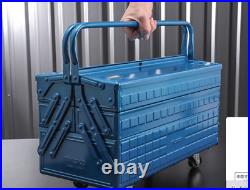 Trusco Three-Stage DIY Tool Box GT470B Blue W472xD220xH343 7.3kg Steel in Stock