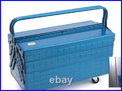 Trusco Three-Stage DIY Tool Box GT470B Blue W472xD220xH343 7.3kg Steel in Stock