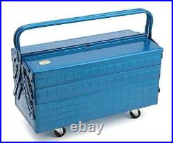 Trusco Three-Stage DIY Tool Box GT470B Blue W472xD220xH343 Steel 7.3 KG GT-470-B