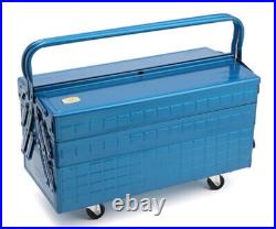 Trusco Three-Stage DIY Tool Box GT470B Blue W472xD220xH343 Steel Japan 7.3 KG JP