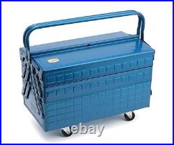 Trusco Three-Stage DIY Tool Box GT470B Blue W472xD220xH343 Steel Japan F/S New