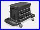 ULINE-Padded-3-Drawer-Rolling-Mechanic-Tool-Box-Storage-Chest-Stool-Creeper-Seat-01-olrj