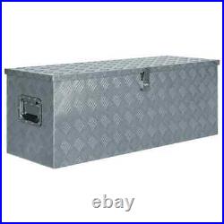 US Durable Aluminium Box Silver Trailer Box Drawbar Box Organisers