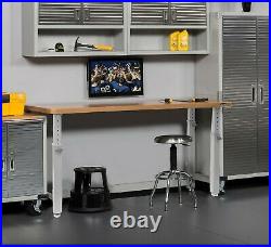 UltraHD 72 Adjustable Height Heavy-Duty Wood Top Workbench