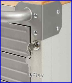 Ultrahd 6-drawer Rolling Lockable Storage Cabinet, 28 W X 18 D X 34.5 H, Gray