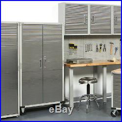 Ultrahd 72 Tall 2-door Rolling Storage Cabinet, 36 W X 18 D X 72 H Gray