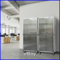 Ultrahd 72 Tall 2-door Rolling Storage Cabinet, 36 W X 18 D X 72 H Gray