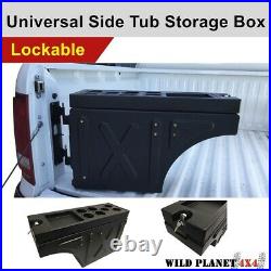 Ute Tub Lockable Universal Side Tool box Trailer Ute Black