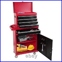 VILOBOS 2in1 Utility Rolling Tool Chest Storage Cabinet Cart Workbench 5 Drawers