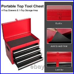 VILOBOS 2in1 Utility Rolling Tool Chest Storage Cabinet Cart Workbench 5 Drawers