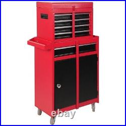 VILOBOS 2in1 Utility Rolling Tool Chest Storage Cabinet Cart Workbench 5 Drawers