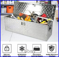 VILOBOS 30/48 Heavy Duty Aluminum Tool Box Truck Storage Pickup Trailer + Keys