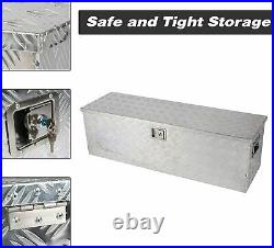 VILOBOS 30/48 Heavy Duty Aluminum Tool Box Truck Storage Pickup Trailer + Keys