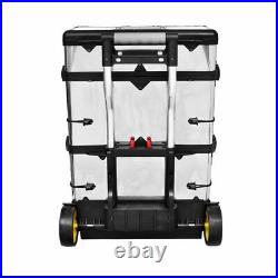 VidaXL 3-Part Rolling Tool Box with 2 Wheels Storage Cabinet Storage Boxes