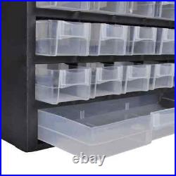 VidaXL 41-Drawer Storage Cabinet Tool Box 2 pcs Plastic
