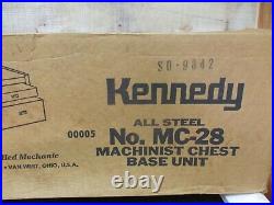 Vintage KENNEDY Machinist Tool Chest Base Model MC28 Tool Box Riser NEW