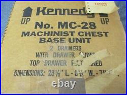 Vintage KENNEDY Machinist Tool Chest Base Model MC28 Tool Box Riser NEW