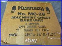 Vintage KENNEDY Machinist Tool Chest Base Model MC28 Tool Box Riser NEW